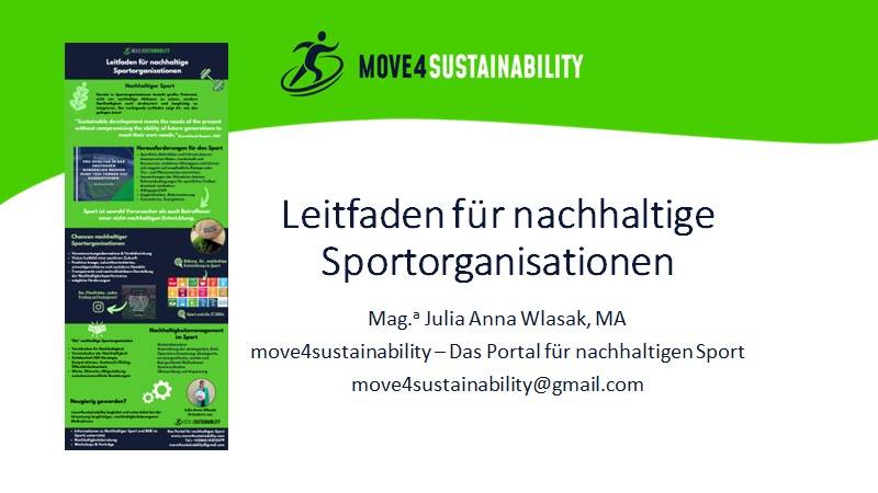  Nachhaltige Sportorganisationen / Workshop und Leitfaden