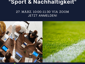  Online Workshop “Sport & Nachhaltigkeit – move4sustainability” am 27. März 2021
